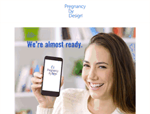 Tablet Screenshot of pregnancybydesign.com